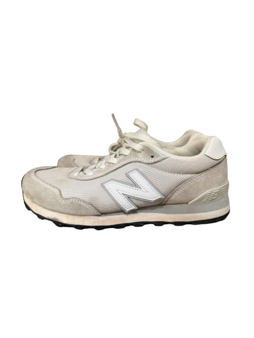 New Balance 515 Women’s Size 8 Men’s 6.5 White Gray Suede Mesh Sneakers WL515WHT